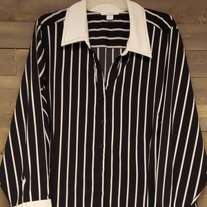 DressBarn Button Down Blouse 3X